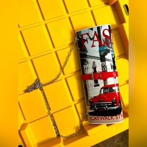 Rolled Up Magazine Clutch/Shoulder Bag cute